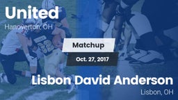 Matchup: United vs. Lisbon David Anderson  2017