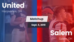 Matchup: United vs. Salem  2019