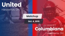 Matchup: United vs. Columbiana  2019