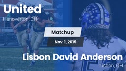 Matchup: United vs. Lisbon David Anderson  2019