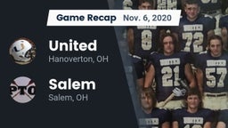 Recap: United  vs. Salem  2020