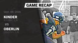 Recap: Kinder  vs. Oberlin  2016