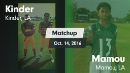 Matchup: Kinder vs. Mamou  2016
