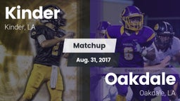 Matchup: Kinder vs. Oakdale  2017