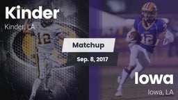 Matchup: Kinder vs. Iowa  2017