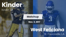 Matchup: Kinder vs. West Feliciana  2017