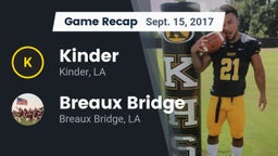 Recap: Kinder  vs. Breaux Bridge  2017
