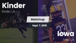 Matchup: Kinder vs. Iowa  2018