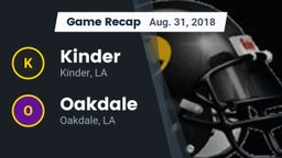 Recap: Kinder  vs. Oakdale  2018