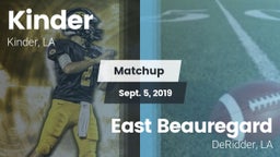 Matchup: Kinder vs. East Beauregard  2019