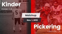 Matchup: Kinder vs. Pickering  2019
