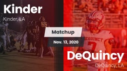 Matchup: Kinder vs. DeQuincy  2020