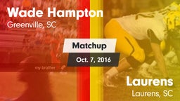 Matchup: Hampton vs. Laurens  2016