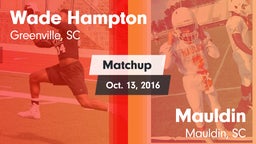 Matchup: Hampton vs. Mauldin  2016