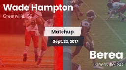 Matchup: Hampton vs. Berea  2017