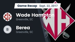 Recap: Wade Hampton  vs. Berea  2017