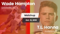Matchup: Hampton vs. T.L. Hanna  2018