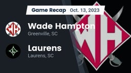Recap: Wade Hampton  vs. Laurens  2023