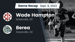 Recap: Wade Hampton  vs. Berea  2023