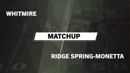 Matchup: Whitmire vs. Ridge Spring-Monetta 2016