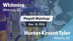 Matchup: Whitmire vs. Hunter-Kinard-Tyler  2016