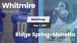 Matchup: Whitmire vs. Ridge Spring-Monetta  2017