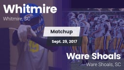 Matchup: Whitmire vs. Ware Shoals  2017