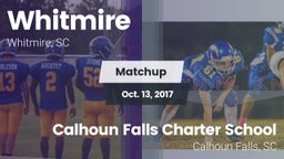 Matchup: Whitmire vs. Calhoun Falls Charter School 2017