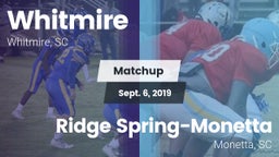 Matchup: Whitmire vs. Ridge Spring-Monetta  2019