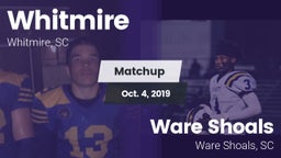 Matchup: Whitmire vs. Ware Shoals  2019