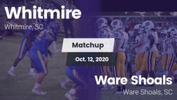 Matchup: Whitmire vs. Ware Shoals  2020