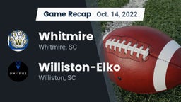 Recap: Whitmire  vs. Williston-Elko  2022