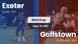 Matchup: Exeter vs. Goffstown  2017