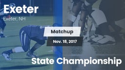 Matchup: Exeter vs. State Championship 2017