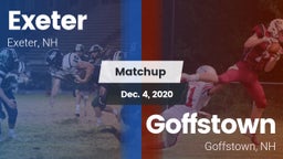 Matchup: Exeter vs. Goffstown  2020