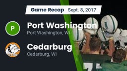 Recap: Port Washington  vs. Cedarburg  2017
