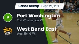 Recap: Port Washington  vs. West Bend East  2017