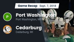 Recap: Port Washington  vs. Cedarburg  2018