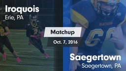 Matchup: Iroquois vs. Saegertown  2016
