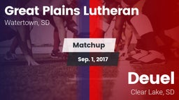 Matchup: Great Plains Luthera vs. Deuel  2017