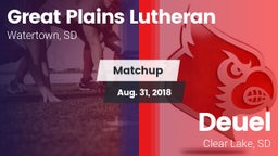 Matchup: Great Plains Luthera vs. Deuel  2018