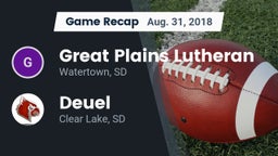 Recap: Great Plains Lutheran  vs. Deuel  2018
