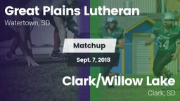 Matchup: Great Plains Luthera vs. Clark/Willow Lake  2018