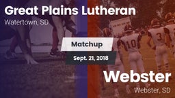 Matchup: Great Plains Luthera vs. Webster  2018