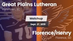Matchup: Great Plains Luthera vs. Florence/Henry  2019