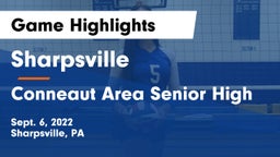 Sharpsville  vs Conneaut Area Senior High Game Highlights - Sept. 6, 2022