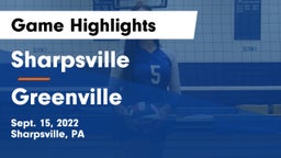 Sharpsville  vs Greenville Game Highlights - Sept. 15, 2022
