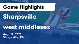Sharpsville  vs west middlesex Game Highlights - Aug. 19, 2023