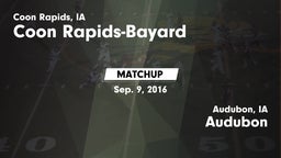 Matchup: Coon Rapids-Bayard vs. Audubon  2016