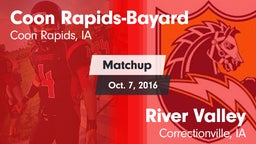 Matchup: Coon Rapids-Bayard vs. River Valley  2016